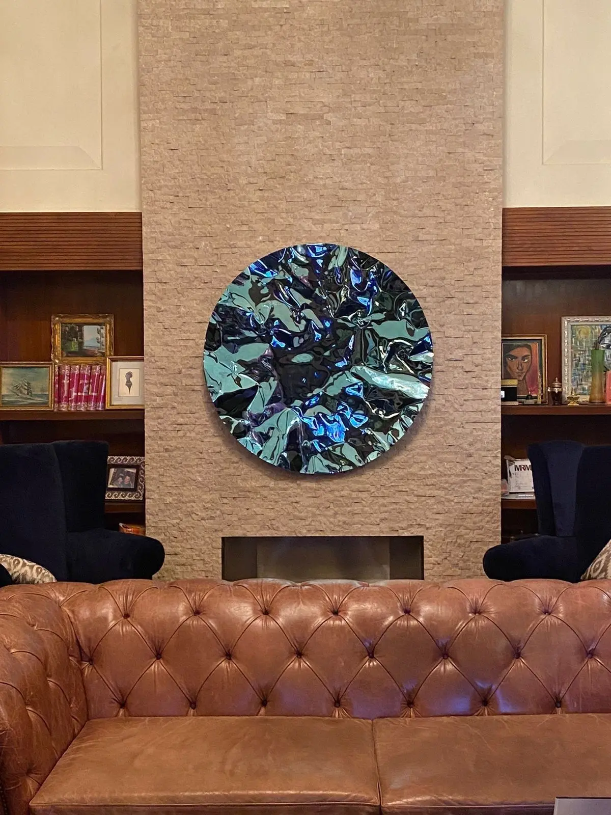 Mirror work in a private residence, Pakistan
